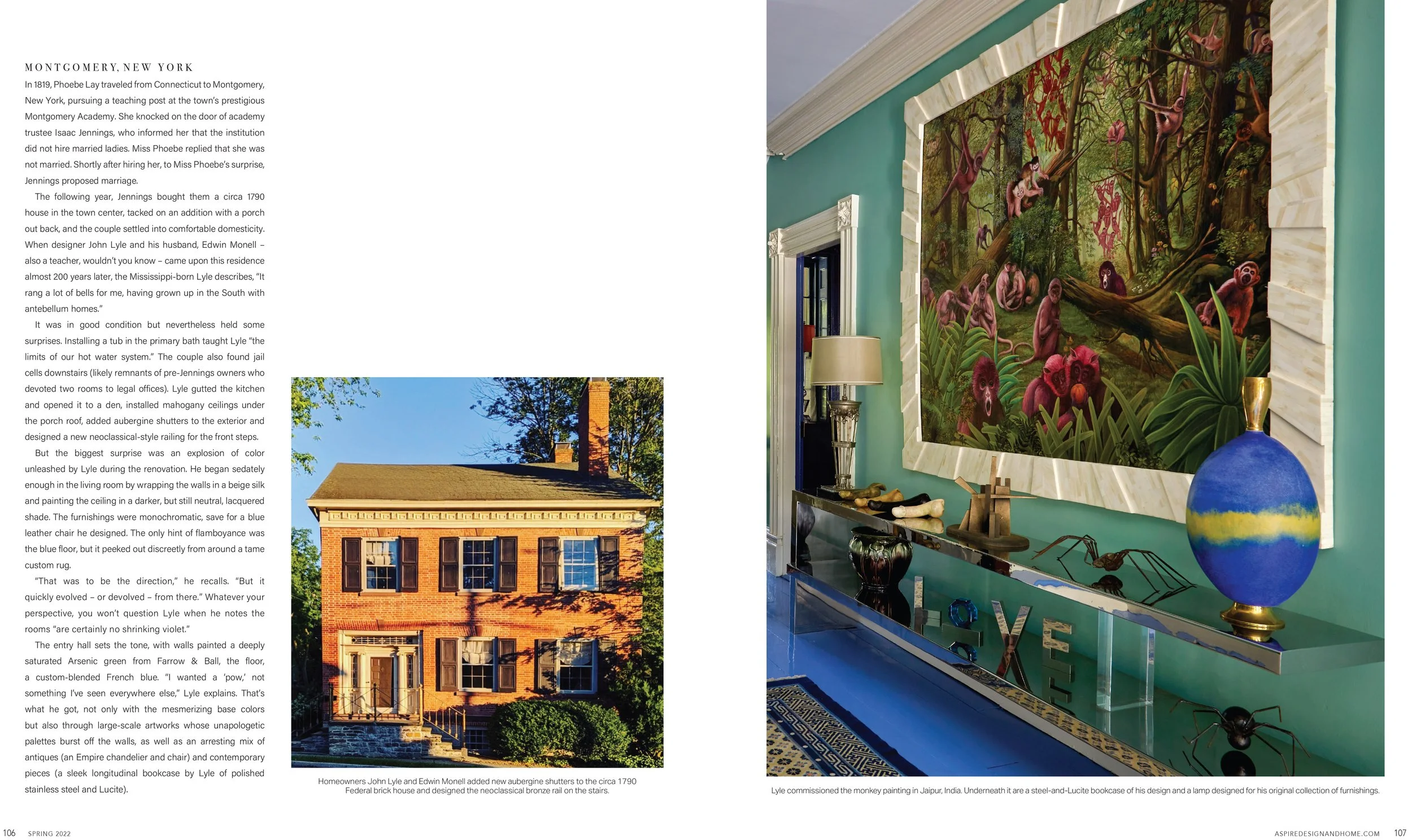 The Color Rich Home of John Lyle - In the Aspire Design and Home